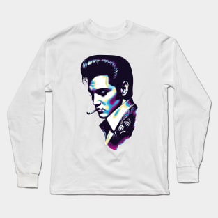 elvis retro Long Sleeve T-Shirt